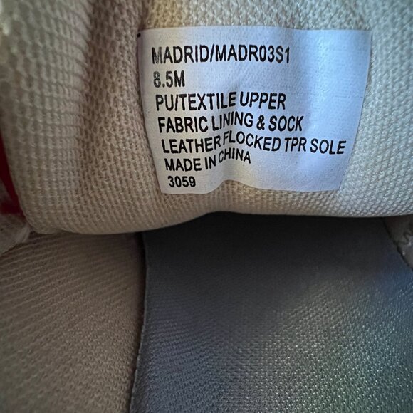 NEW Steve Madden Madrid Red Sneakers, Madrid, Size 8.5 - Picture 5 of 14